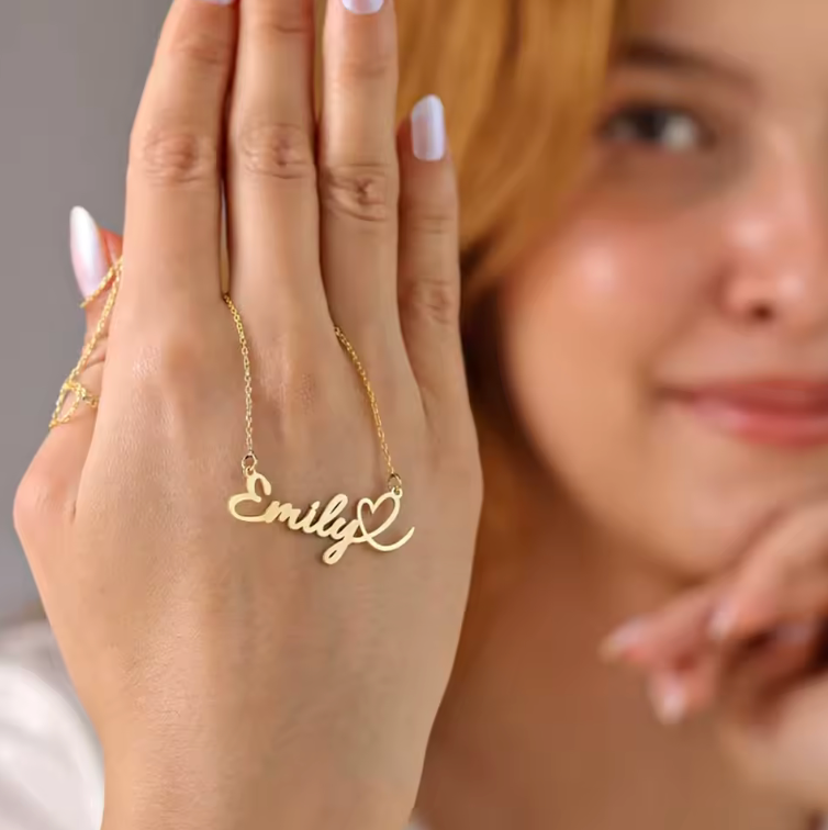 Customizable Gold & Silver Name Necklace