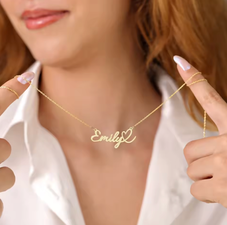 Customizable Gold & Silver Name Necklace