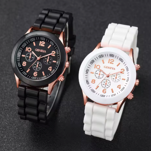 Couple Matching Watch & Bracelet Set (4 Items Total)