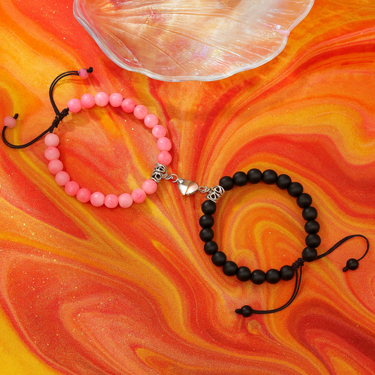 Matching Couples Magnetic Heart Bracelet