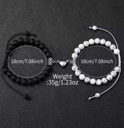 Couple Matching Watch & Bracelet Set (4 Items Total)